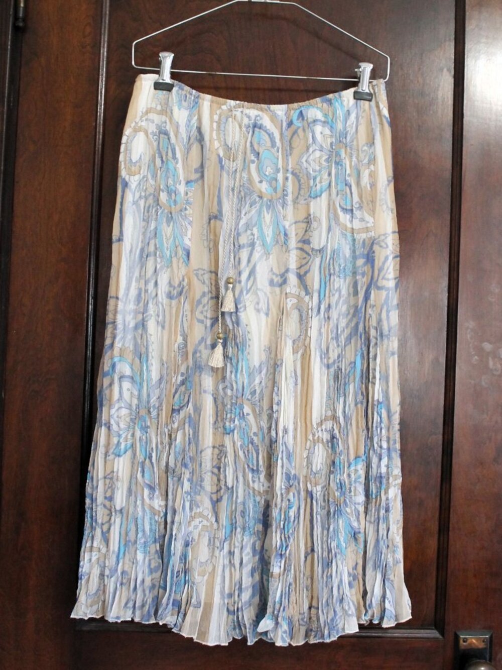 Ruby Rd. Petites Lined Broomstick Skirt PS